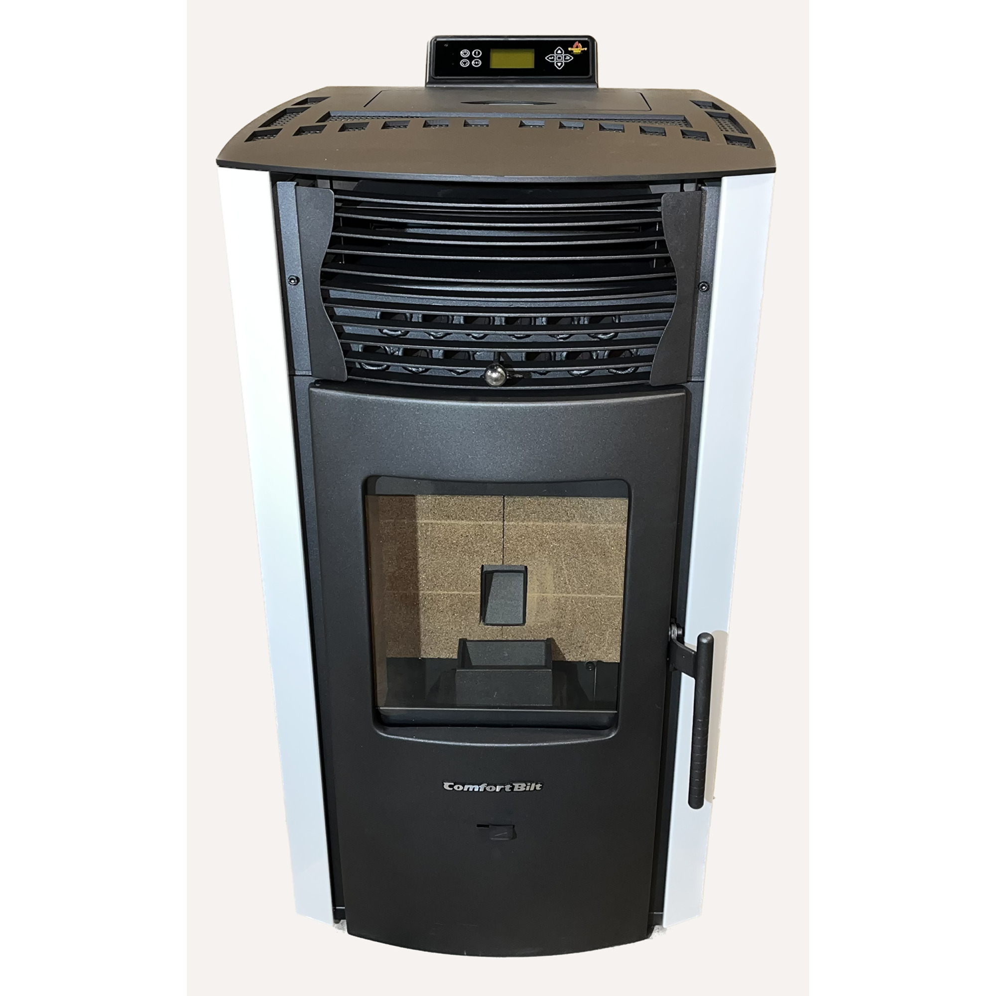 ComfortBilt, Pellet Stove, Heat Output 39170 Btu/hour, Heating Capability 2200 ft², Color Family White, Model# HP50S-White